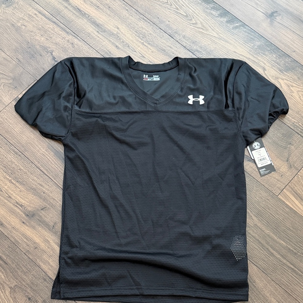 Under Armour Men's Black Mesh Football Jersey